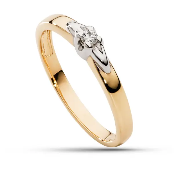 Pierścionek z brylantem - Wzór AZ0038