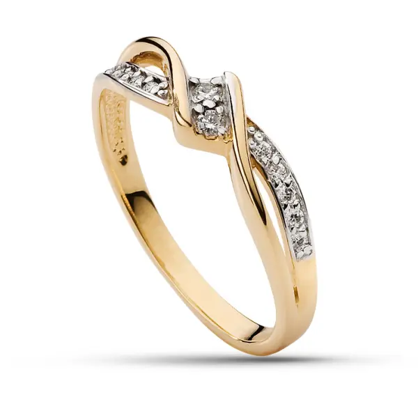 Pierścionek z brylantem - Wzór AZ0029