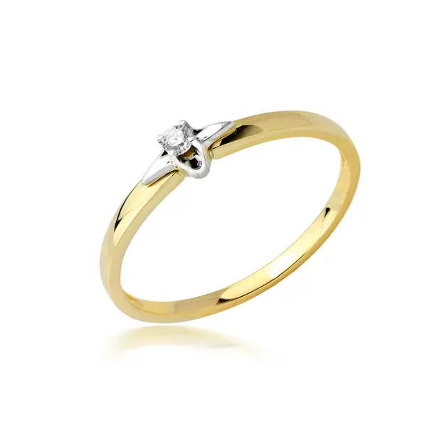 Pierścionek z brylantem - Wzór PB 0268 B