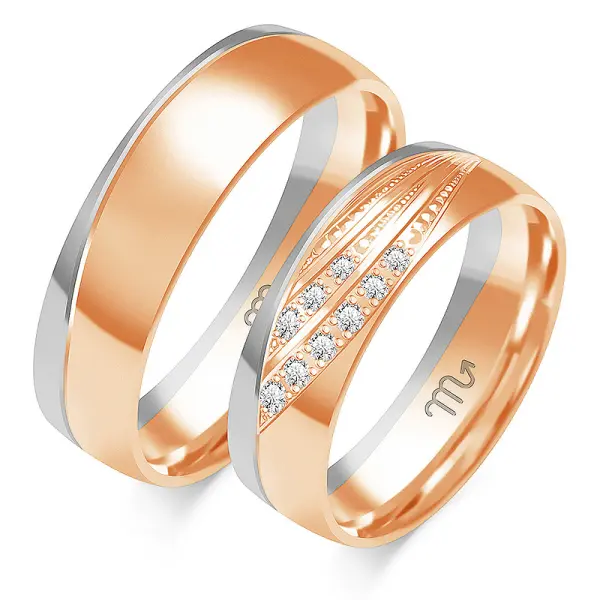 Obrączki ślubne - Wzór OZB 355