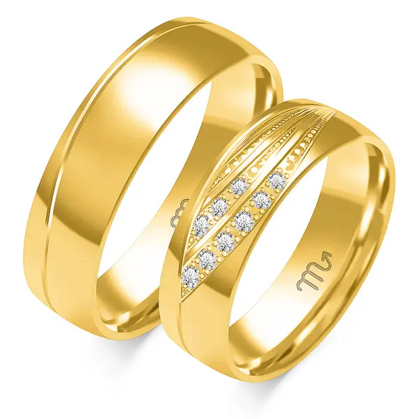 Obrączki ślubne - Wzór OZB 355