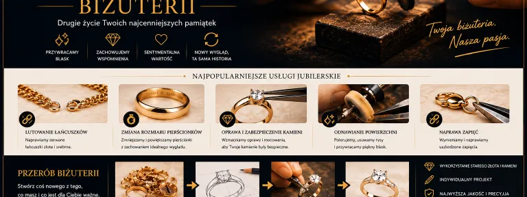 Naprawa i przerób biżuterii Jubiler Azuryt