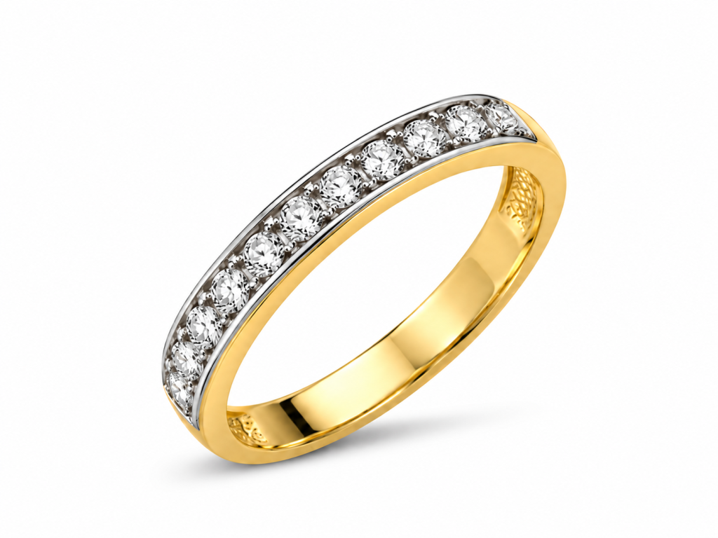 Pierścionek z brylantami 0,39 ct żółte złoto 585 P 1894 B – Jubiler Azuryt