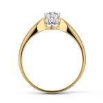 Pierścionek z brylantem 0,25 ct żółte złoto diament SI H – Jubiler Azuryt