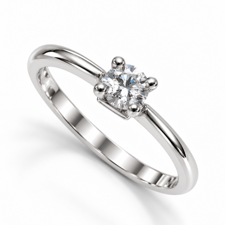 Pierścionek z brylantem 0,16 ct